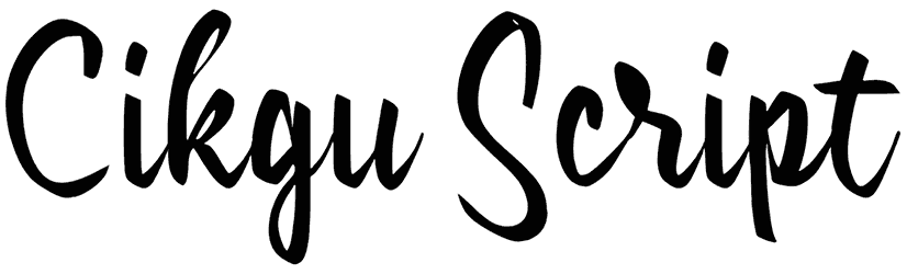 c Cikgu Script Font