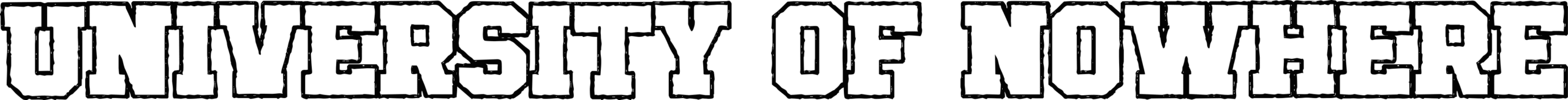 CF University Of Nowhere Font