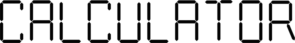Calculator Font