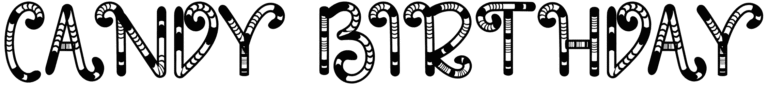 Candy Birthday Font