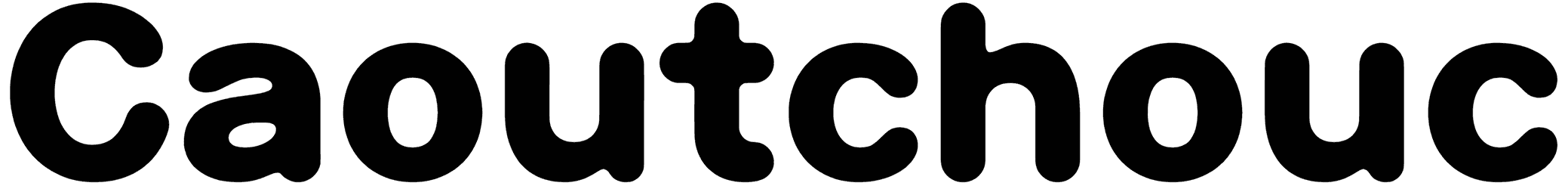 Caoutchouc Font