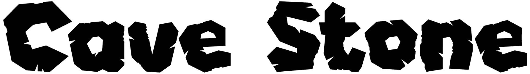 Cave Stone Font