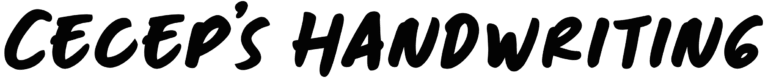 Cecep’s Handwriting Font
