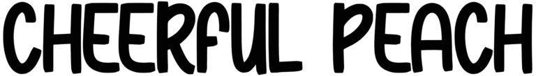 Cheerful Peach Font