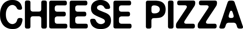 Cheese Pizza Font