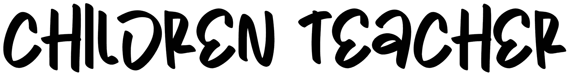 Children Teacher Font