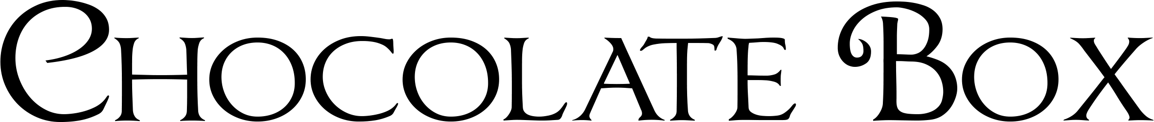 Chocolate Box Font