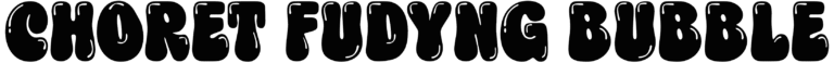 Choret Fudyng Bubble Font