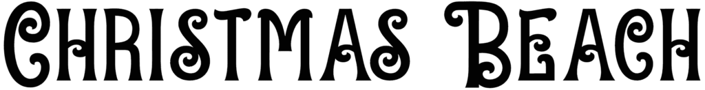 Christmas Beach Font