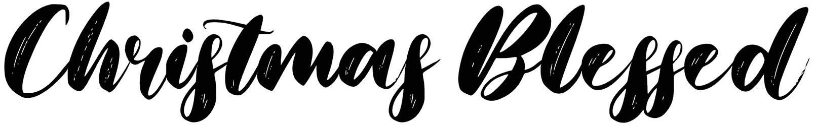Christmas Blessed Font