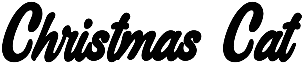 Christmas Cat Font