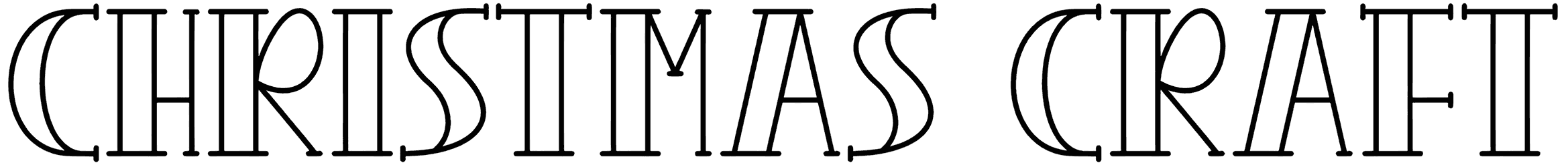 Christmas Craft Font