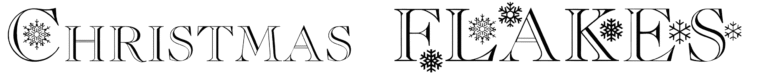 Christmas / Flakes Font
