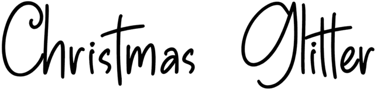 Christmas Glitter Font