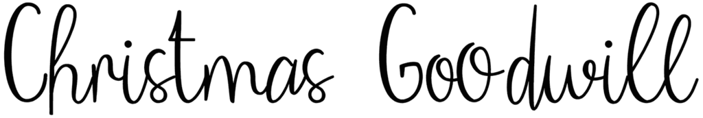 Christmas Goodwill Font