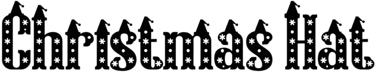 Christmas Hat Font