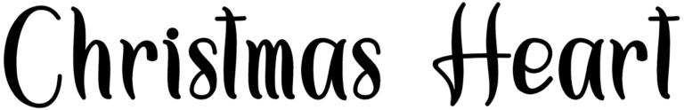Christmas Heart Font