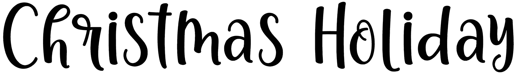 Christmas Holiday Font