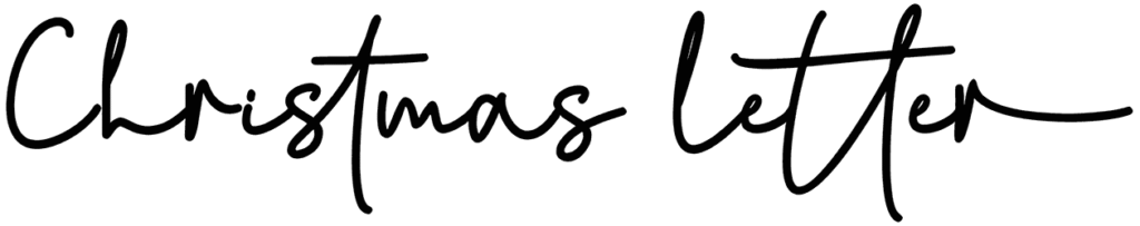 Christmas letter Font