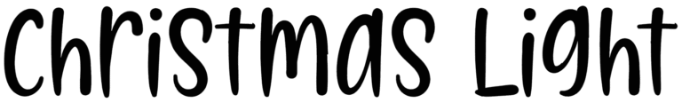 Christmas Light Font