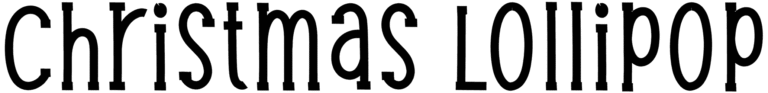 Christmas Lollipop Font