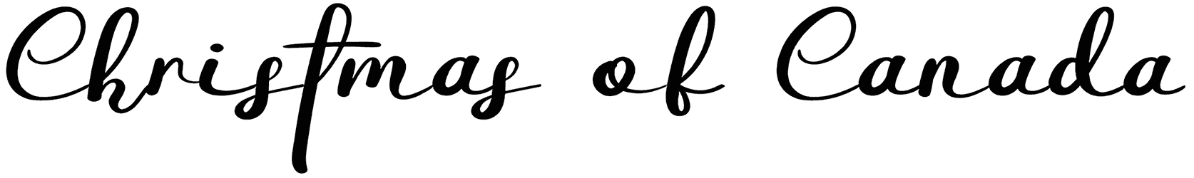 Christmas Of Canada Font
