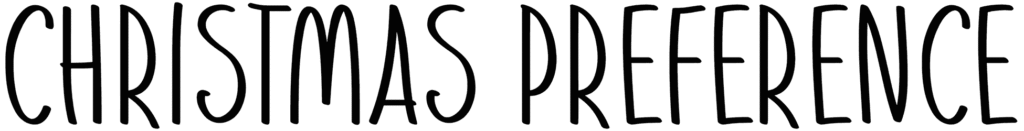 Christmas Preference Font