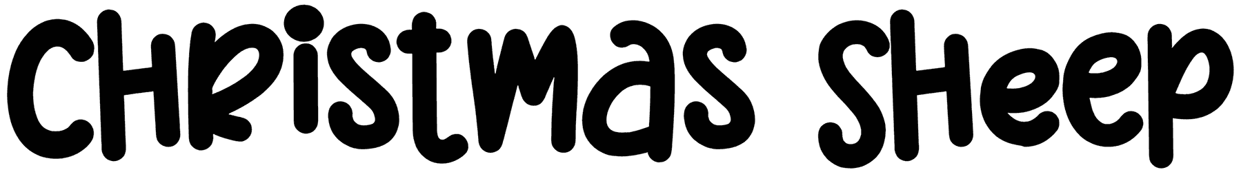 Christmas Sheep Font