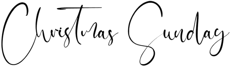 Christmas Sunday Font