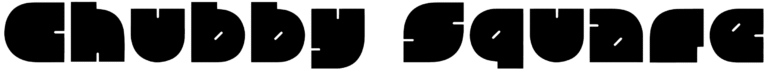 Chubby Square Font