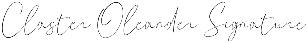Claster Oleander Signature Font