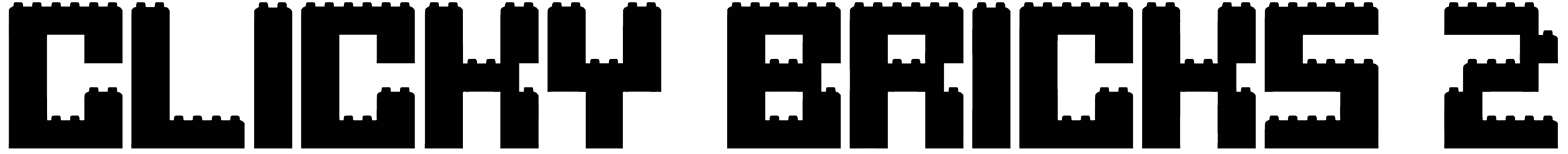 Clicky Bricks 2 Font