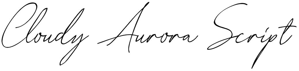 Cloudy Aurora Script Font