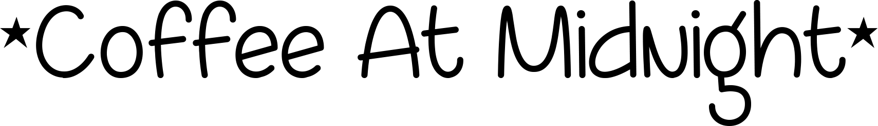 Coffee At Midnight Font
