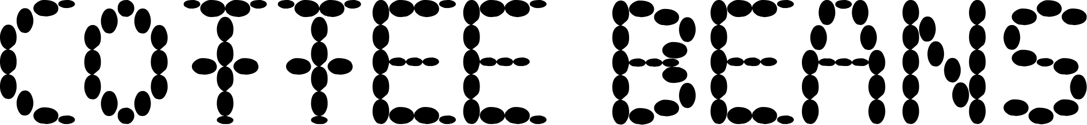 Coffee Beans Font