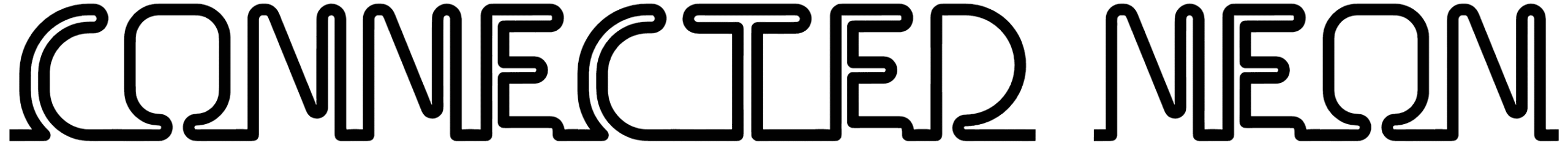 Connected Neon Font
