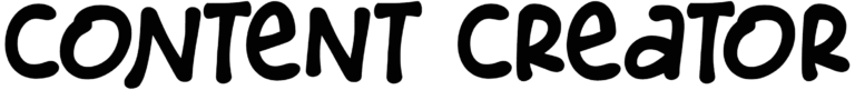 Content Creator Font