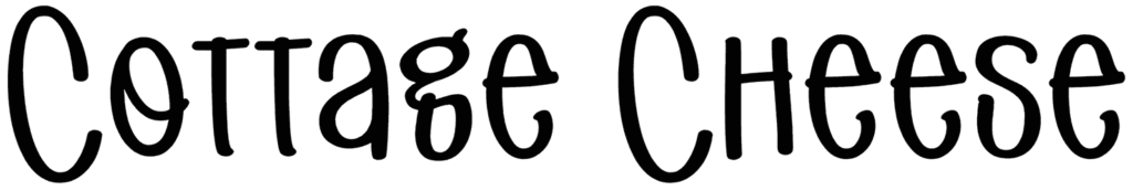 Cottage Cheese Font