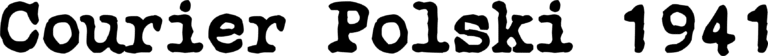 Courier Polski 1941 Font