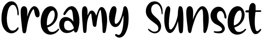 Creamy Sunset Font