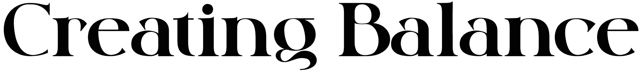 Creating Balance Font
