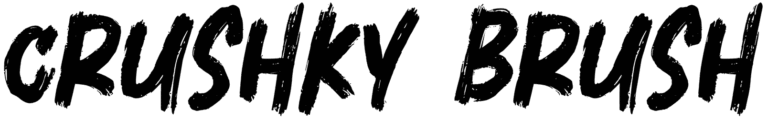 Crushky Brush Font