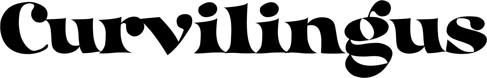 Curvilingus Font