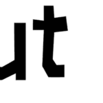 Cut out Paper Font