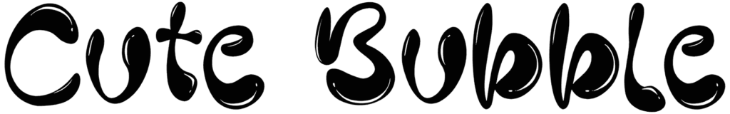 Cute Bubble Font