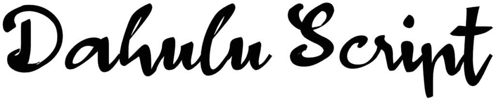 d Dahulu Script Font