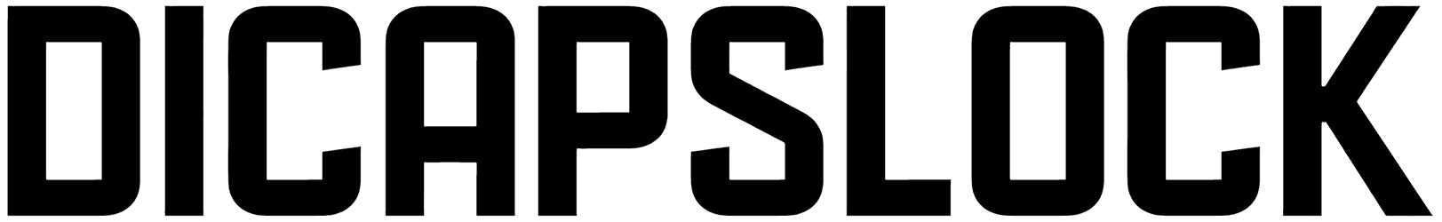 D Dicapslock Font