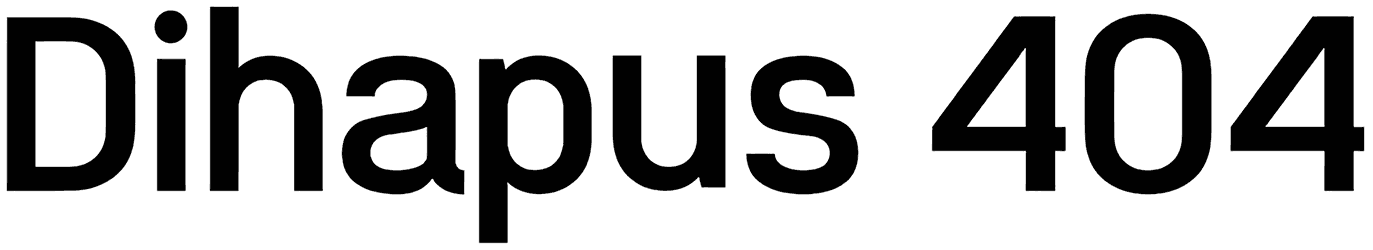 D Dihapus 404 Font