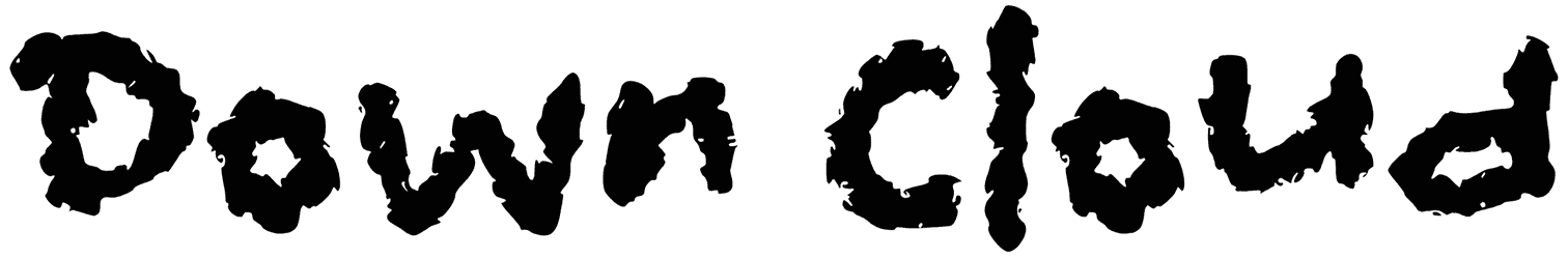 D Down Cloud Font