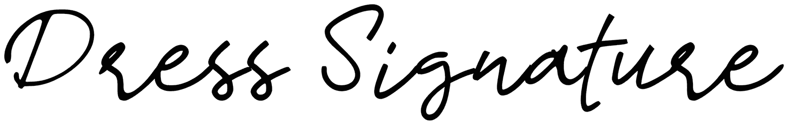 D Dress Signature Font